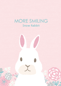 MORE SMILING Snow Rabbit pink