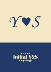 Initial Y&S Navy+Beige