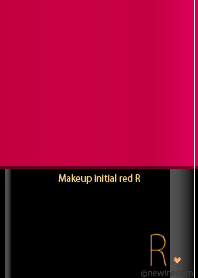 Makeup initial red R