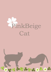 Adult cute pink beige CAT