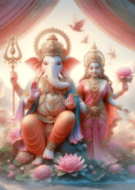 พระแม่ลักษมีและพระพิฆเนศ V.26