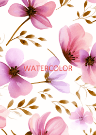 WATERCOLOR-PINK FLOWER 30
