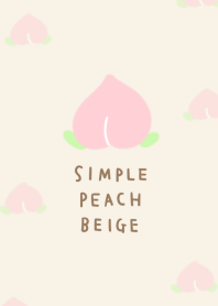 Simple peach beige