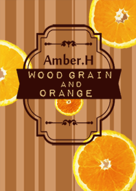 Wood grain and orange No.3