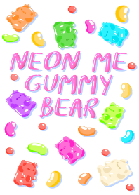 Neon me gummy bear