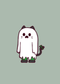 Ghost black cat.(dusty colors05)