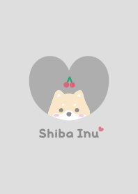 Shiba Inu2 Cherry - gray