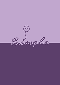 笑臉氣球-灰紫.深紫