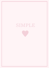 SIMPLE HEART =softy pink=