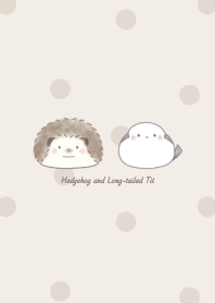 Hedgehog and Shimaenaga -brown- dot