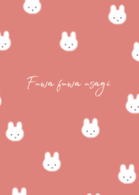 Fuwafuwa rabbit /red beige