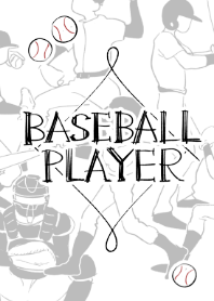 -BASEBALL PLAYER- monotone
