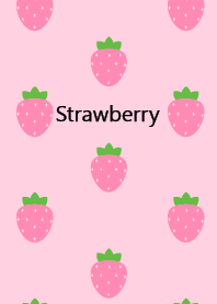 Simple pink strawberry Fruit Theme