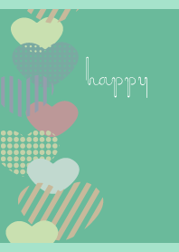 Striped Heart on BG