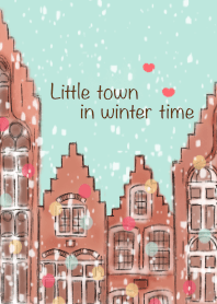 Little town in winter time 5