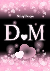 D&M イニシャル 運気UP!ピンクハート