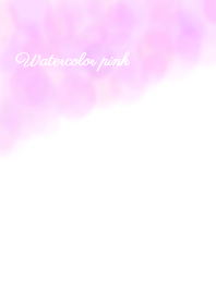 Watercolor pink&purple&red