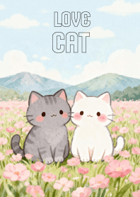 Pretty Gray Cat & White Cat V2 (JP)