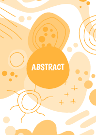 Abstract Hand Drawn Shape Yellow Orange