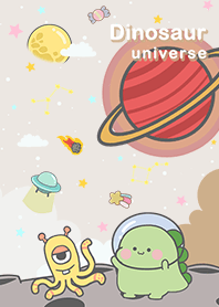 浩瀚宇宙/恐龍與外星人/月球/米色星空