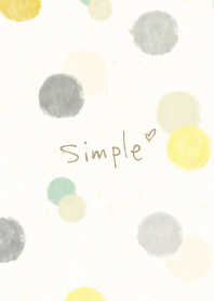 Watercolor circle darkish Gray15 Japan