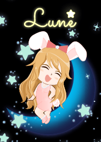 Lune - Bunny girl on Blue Moon