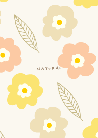 Cute 3colored flowers and leaves28