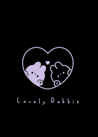 うさぎとハート / 黒とむらさき