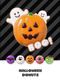 HALLOWEEN DONUTS  - B&W 3-3