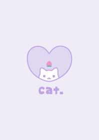 Cat Peach - Purple