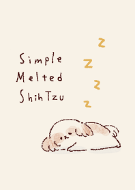 simple Melted Shih Tzu beige.