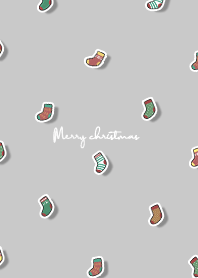 christmas socks2 - grey