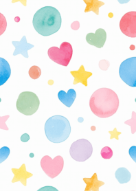 Painted Hearts & Stars