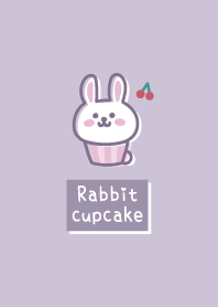 Rabbit cupcake <Cherry> purple