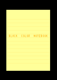 BLACK COLOR NOTEBOOK/YELLOW
