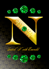 Initial"N" with EMERALD