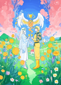 TWO OF CUPS Relationship and true love.