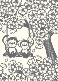 Paper Cutting (Sakura & Monkey)05