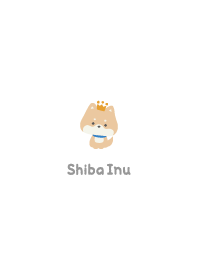 Shiba Inu3 Crown - White