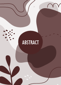 Abstract Floral Cocoa Bean 2