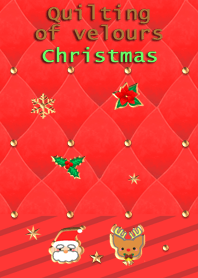 Quilting of velours< Christmas>
