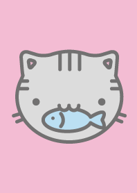 ピンクの猫着せかえ