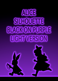 ALICE SILHOUETTE BLACK ON PURPLE LIGHT