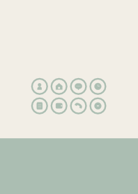 シンプル（beige green)V.629