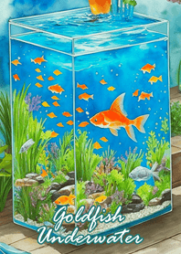Goldfish Underwater