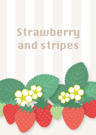 strawberry and stripes/beige