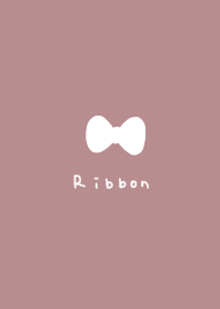 A ribbon sophisticated, cute dusty pink.