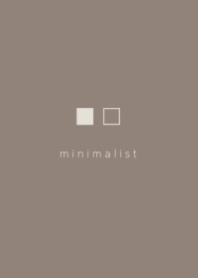 Minimalist Square  #brown beige
