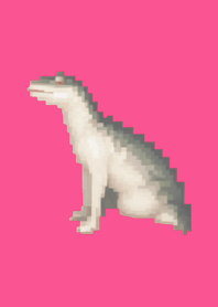Crocodile Pixel Art Theme  Pink 01