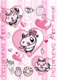 pinky Rabbit very fight!